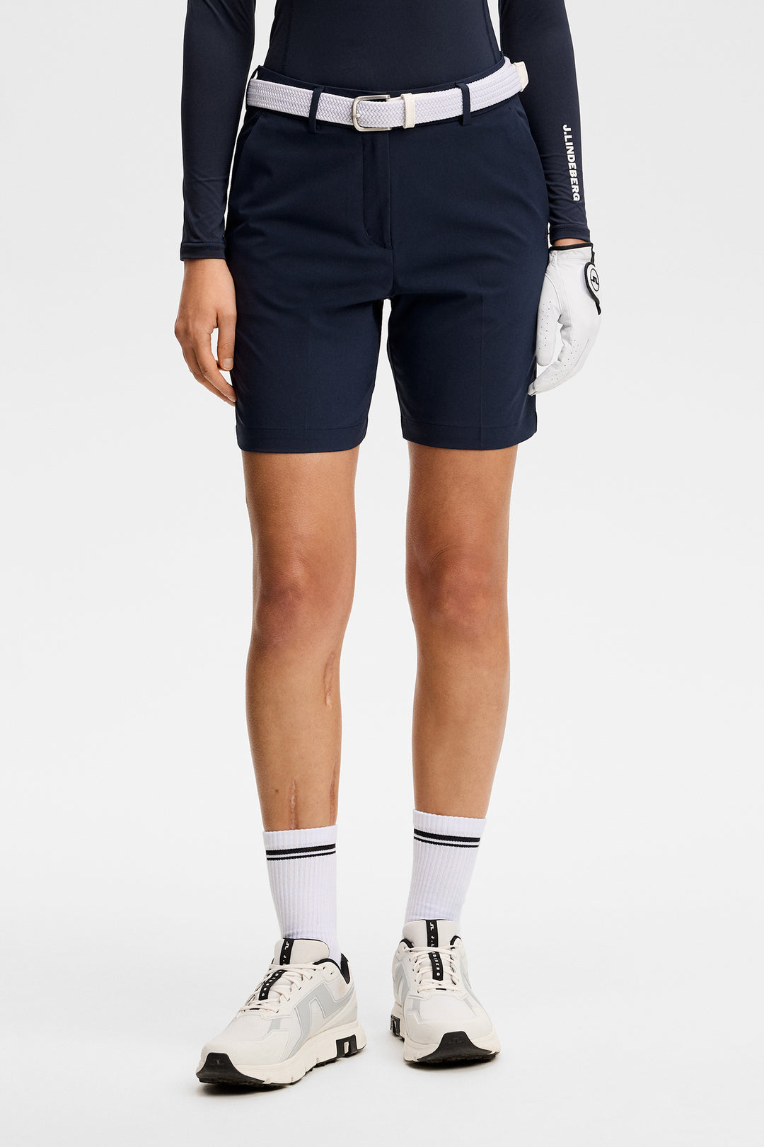 J.Lindeberg Women's Gwen Long Shorts - JL NAVY