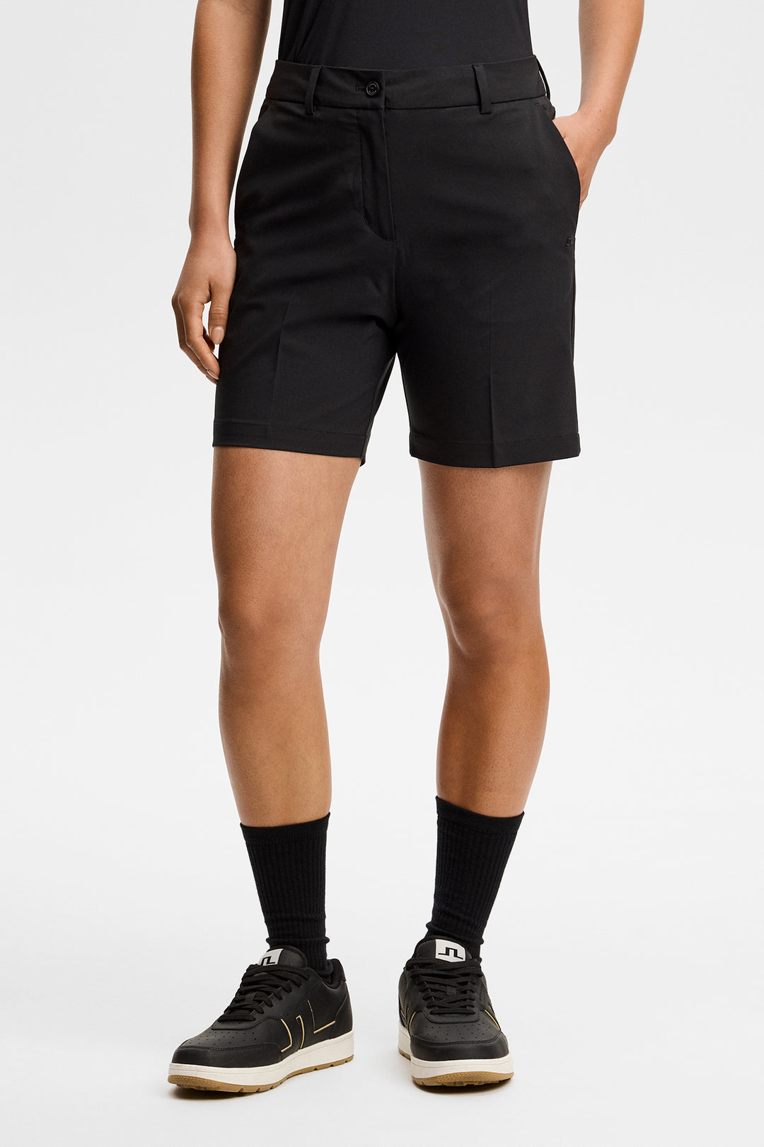 J.Lindeberg Women's Gwen Long Shorts - BLACK