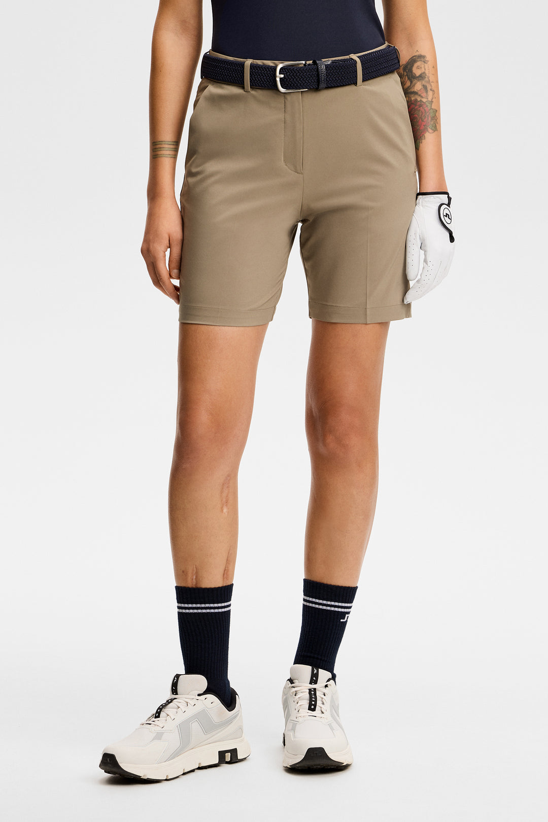 J.Lindeberg Women's Gwen Long Shorts - BRINDLE