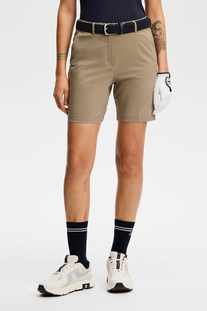 J.Lindeberg Women's Gwen Long Shorts - BRINDLE