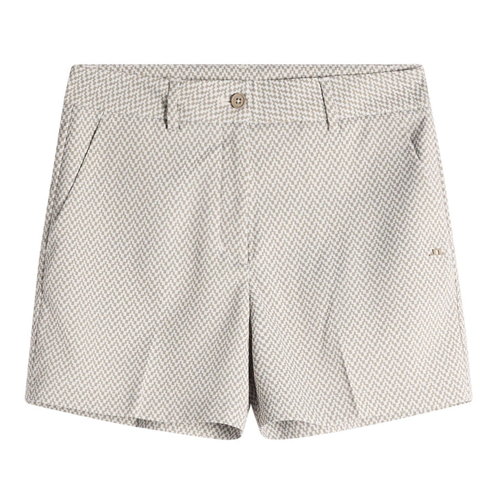 J.Lindeberg Women's Gwen Printed Shorts  - Bridge Stack Brindle S