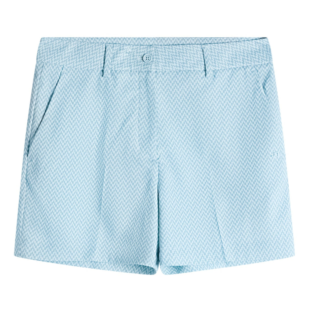J.Lindeberg Women's Gwen Printed Shorts  - Bridge Stack Skylight S