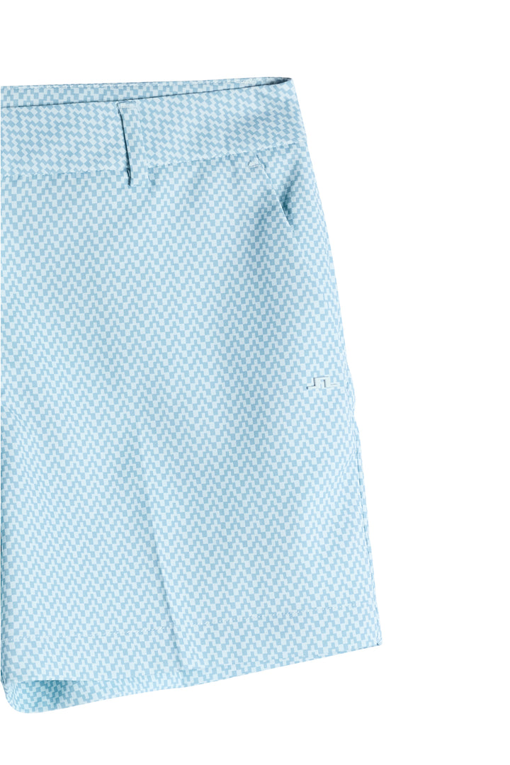 J.Lindeberg Women's Gwen Printed Shorts  - Bridge Stack Skylight S
