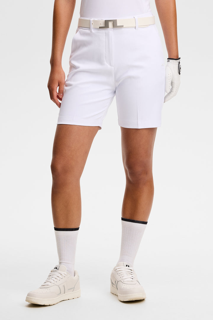 J.Lindeberg Women's Gwen Long Shorts - WHITE