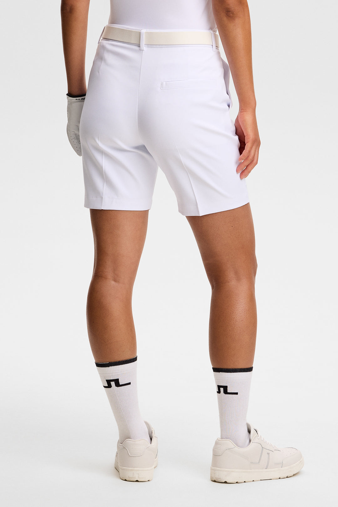 J.Lindeberg Women's Gwen Long Shorts - WHITE