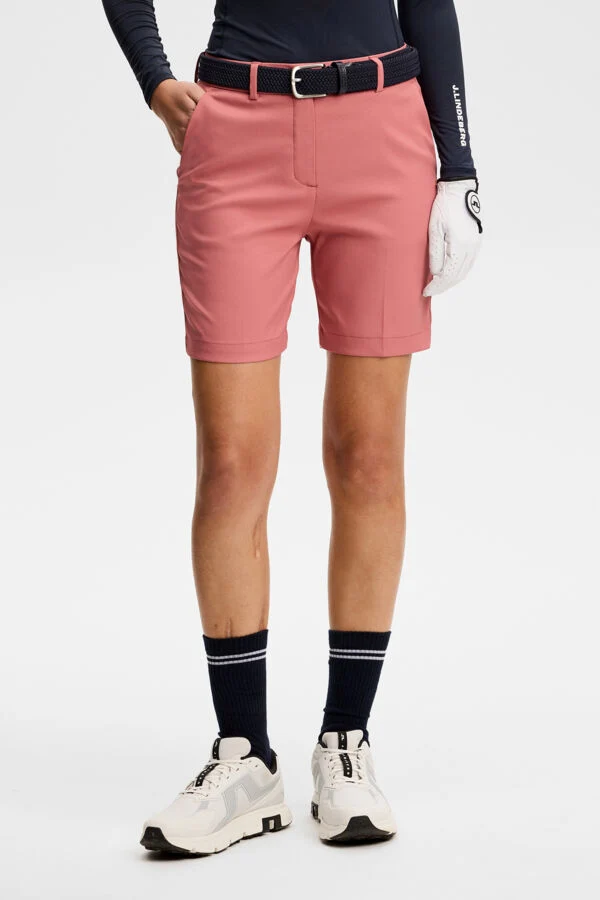 J.Lindeberg Womens Gwen Long Shorts - WITHERED ROSE