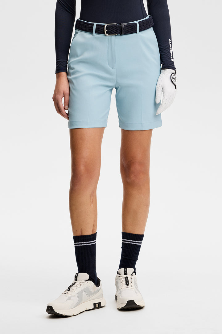 J.Lindeberg Womens Gwen Long Shorts - FORGET ME NOT