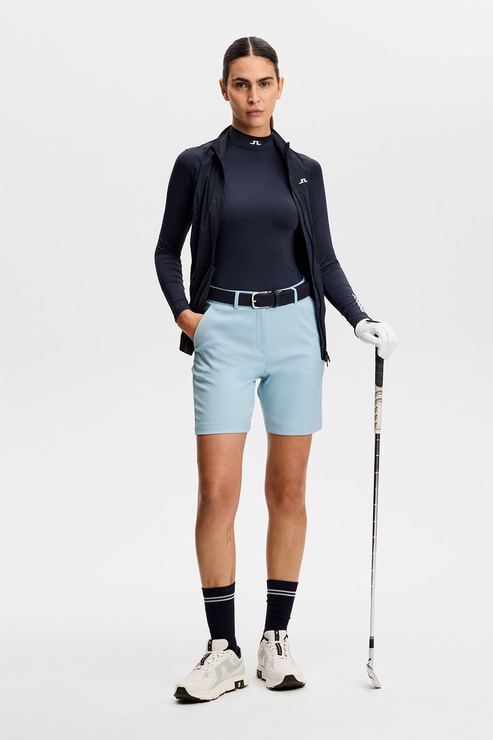 J.Lindeberg Womens Gwen Long Shorts - FORGET ME NOT