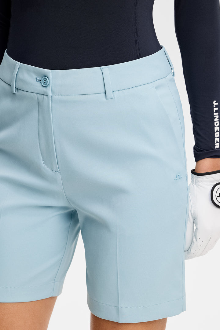 J.Lindeberg Womens Gwen Long Shorts - FORGET ME NOT