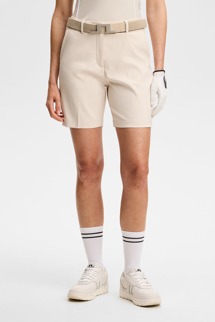 J.Lindeberg Womens Gwen Long Shorts - MOONBEAM