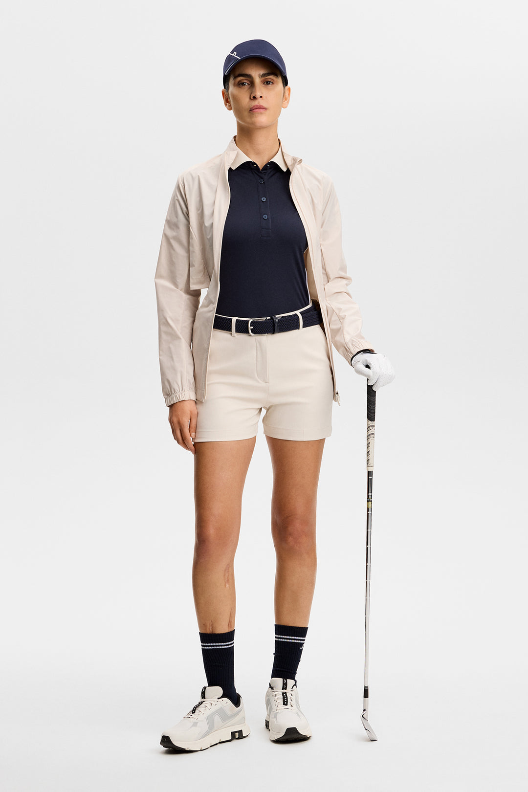 J.Lindeberg Womens Gwen Shorts - MOONBEAM