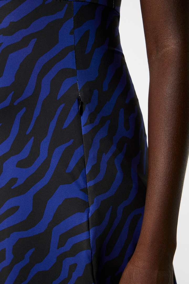 J.Lindeberg Women's CORA PRINT Dress - TOUR TIGER CLEMATIS BLUE