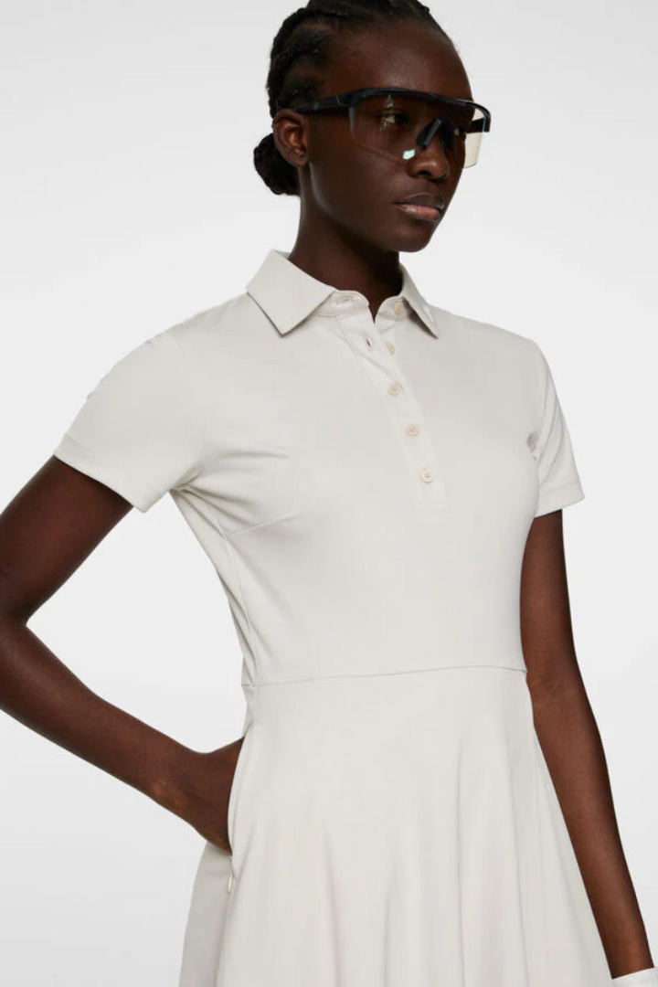 J.Lindeberg Women's JANNA Dress - MOONBEAM