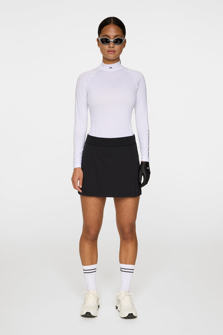 J.Lindeberg Womens Amelie Mid Golf Skirt - BLACK