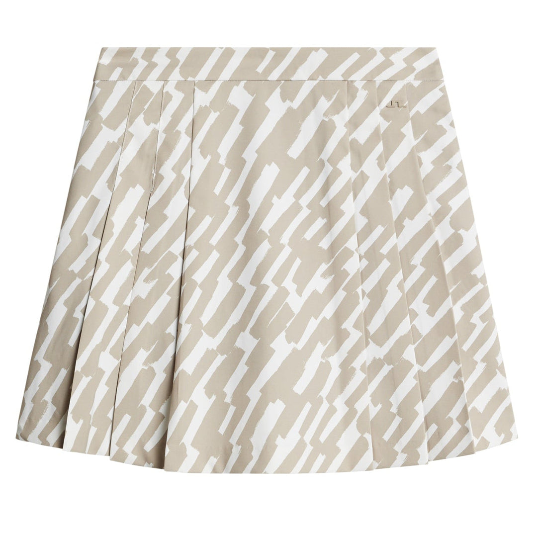J.Lindeberg Women's Alesia Print Skirt - OAK ISLAND FOSSIL