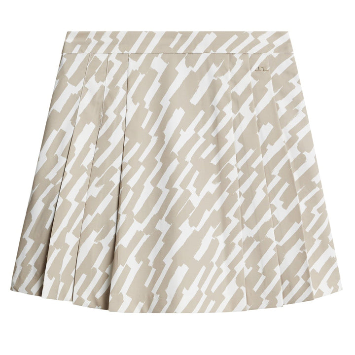 J.Lindeberg Women's Alesia Print Skirt - OAK ISLAND FOSSIL