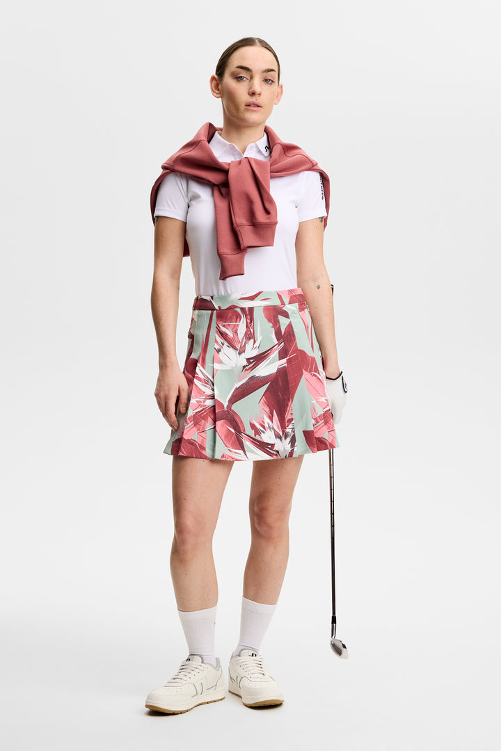 J.Lindeberg Women's Alesia Print Skirt - PARADISE JADEITE