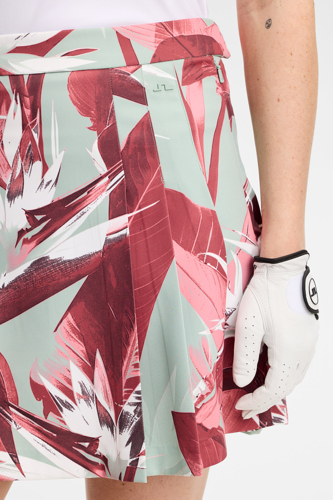 J.Lindeberg Women's Alesia Print Skirt - PARADISE JADEITE