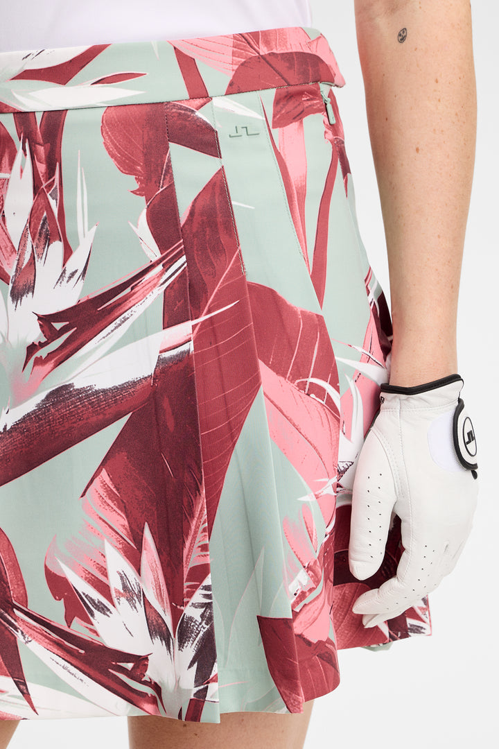 J.Lindeberg Women's Alesia Print Skirt - PARADISE JADEITE