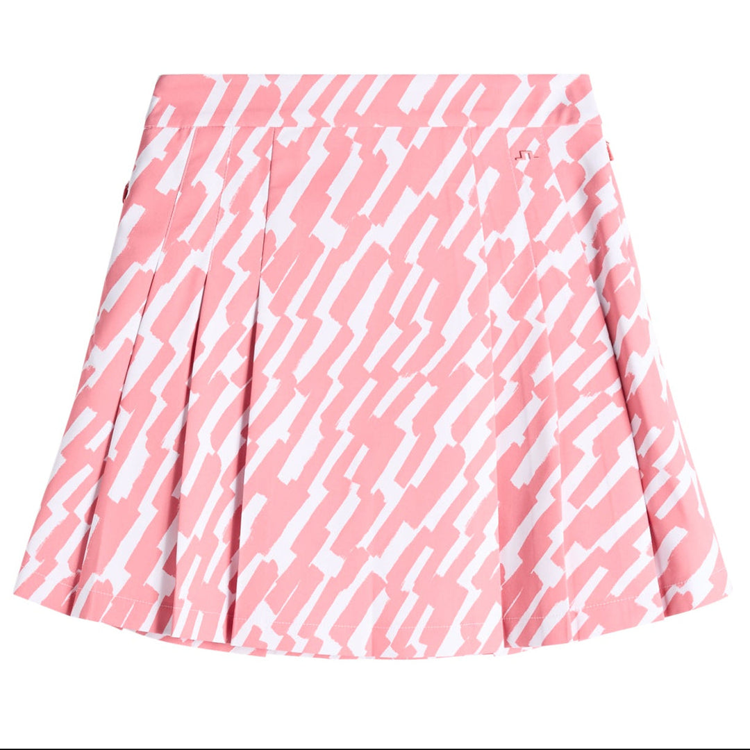 J.Lindeberg Women's Alesia Print Skirt - OAK FLAMINGO