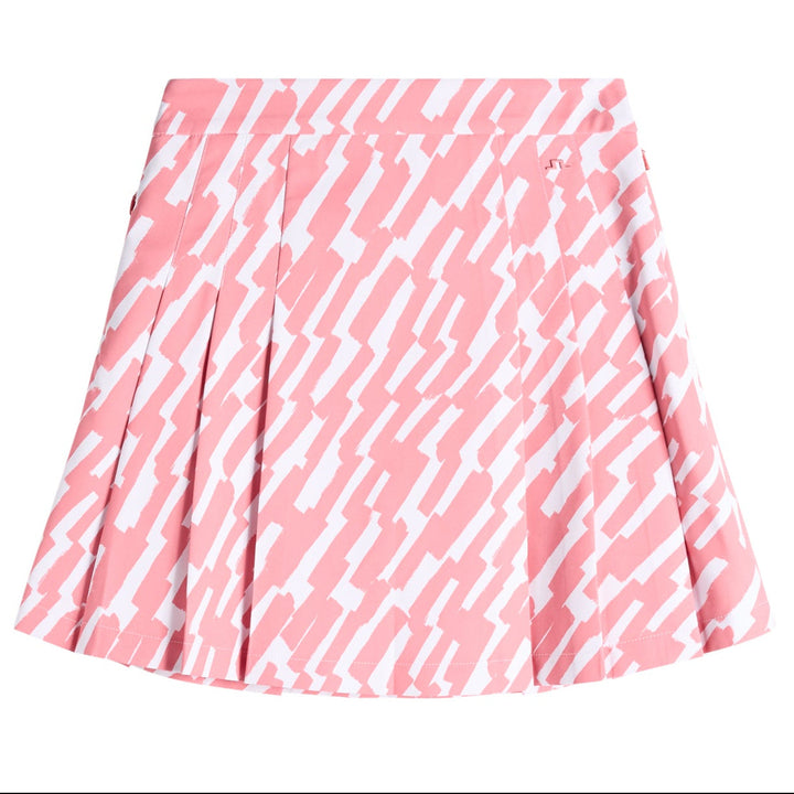 J.Lindeberg Women's Alesia Print Skirt - OAK FLAMINGO