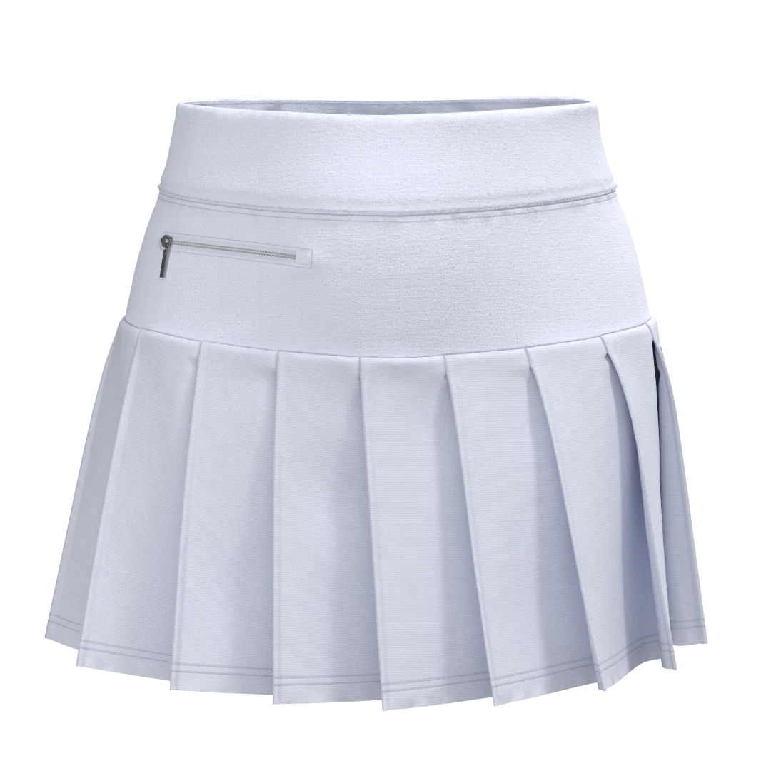 GGblue Womens Zippy 15 inch Skort - WHITE - Golf Anything Canada