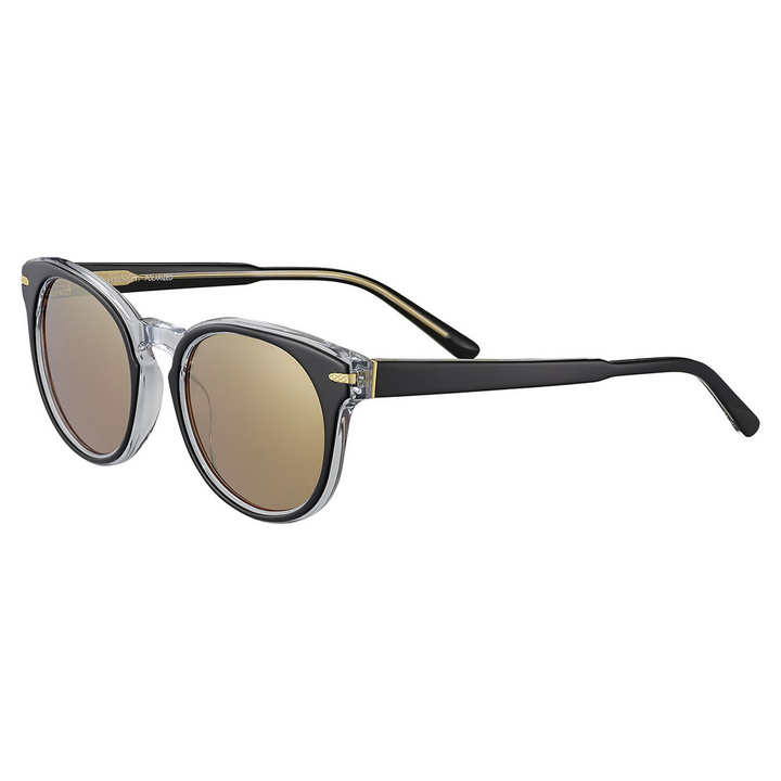Serengeti HAVAH Polarized Sunglasses - Shiny Black Transparent Layer