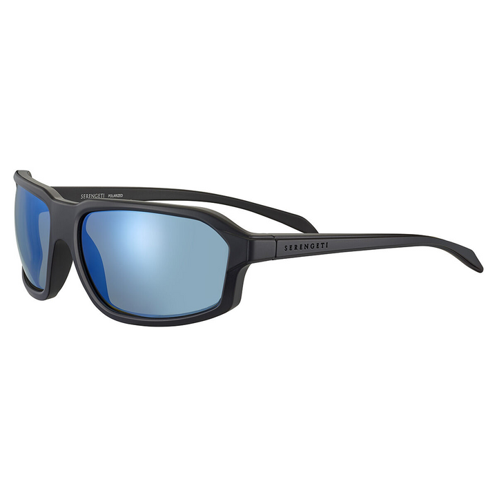 Serengeti HEXT Polarized Sunglasses - Matte Black -BLUE