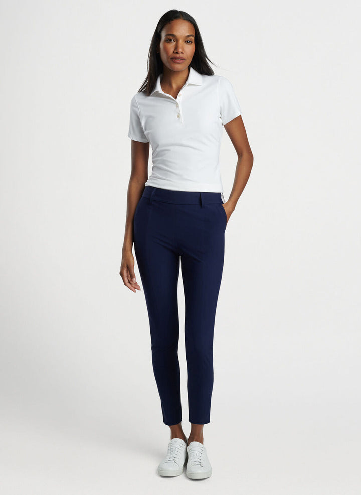 Peter Millar Womens Bingham High Stretch Ankle Pant - NAVY
