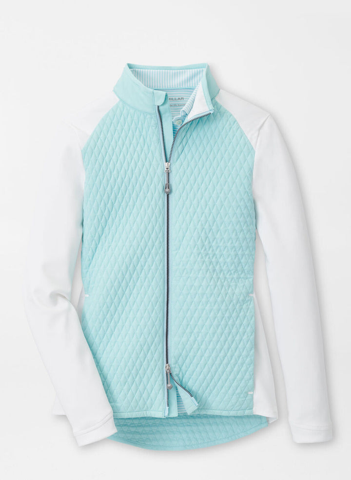 Peter Millar Womens Merge Hybrid Jacket - BLUE SPRUCE/WHITE