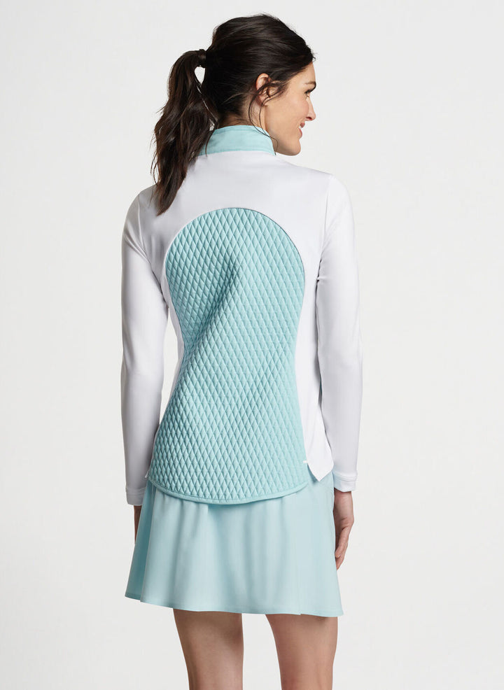 Peter Millar Womens Merge Hybrid Jacket - BLUE SPRUCE/WHITE