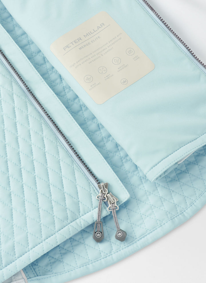 Peter Millar Womens Merge Hybrid Jacket - BLUE SPRUCE/WHITE