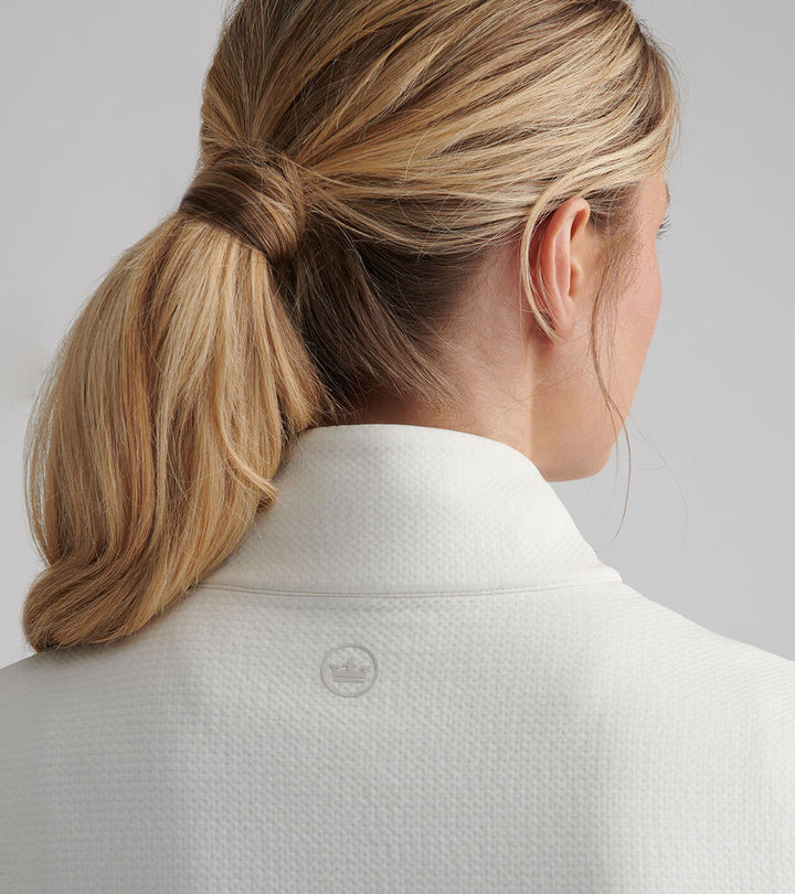 Peter Millar Women's Lumi-Knit Performance Full Zip - IVORY