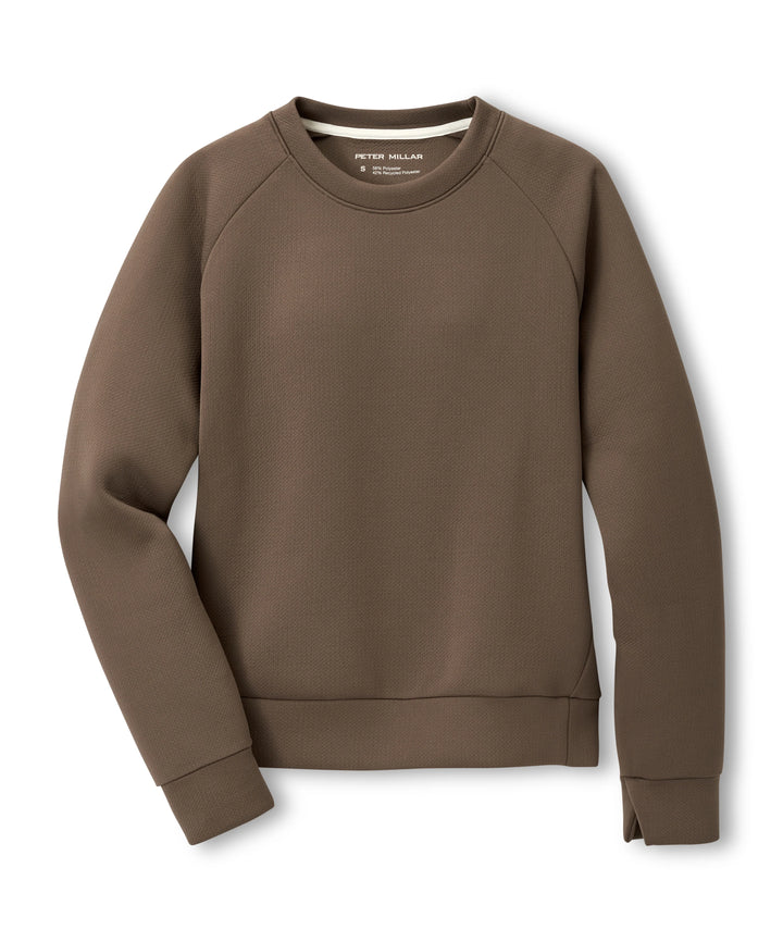 Peter Millar Womens Lumi-Knit Performance Crewneck - FALLEN LEAF