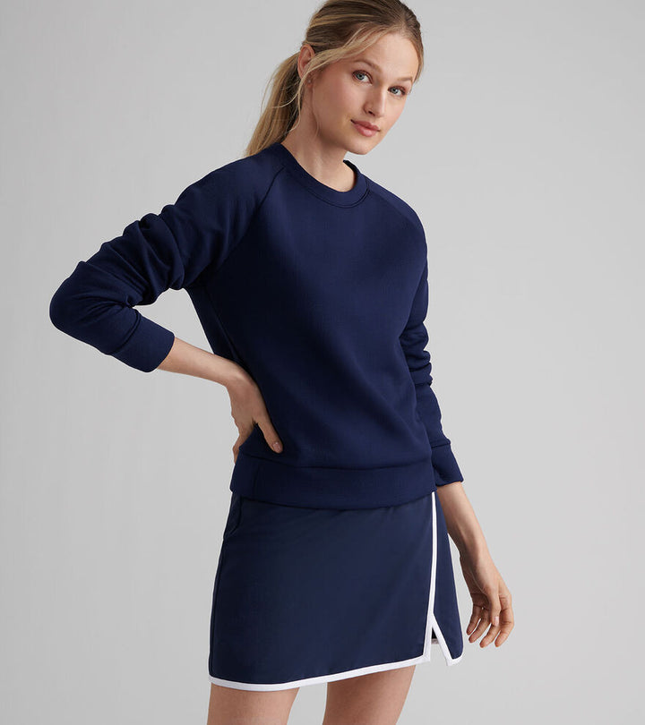 Peter Millar Women's Lumi-Knit Performance Crewneck - NAVY