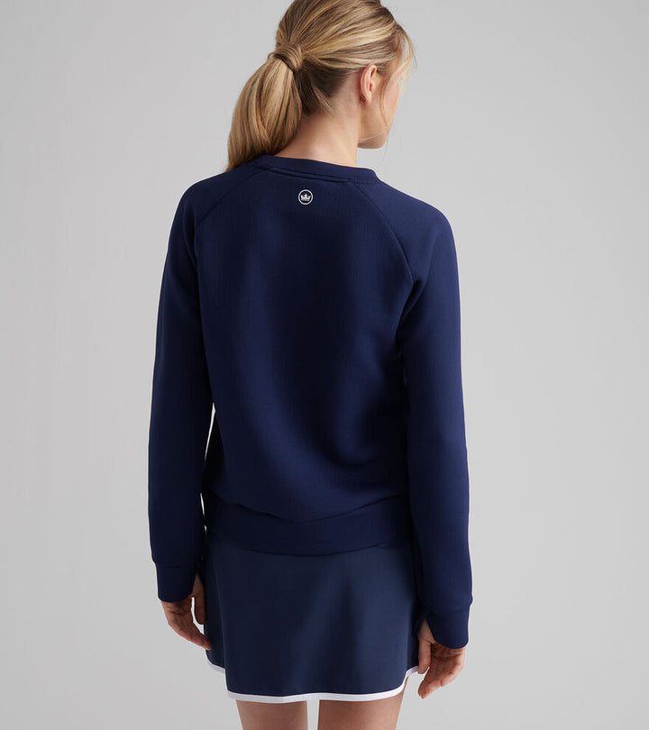 Peter Millar Women's Lumi-Knit Performance Crewneck - NAVY