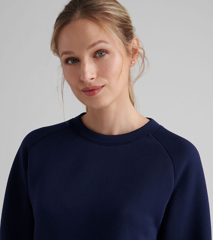 Peter Millar Women's Lumi-Knit Performance Crewneck - NAVY