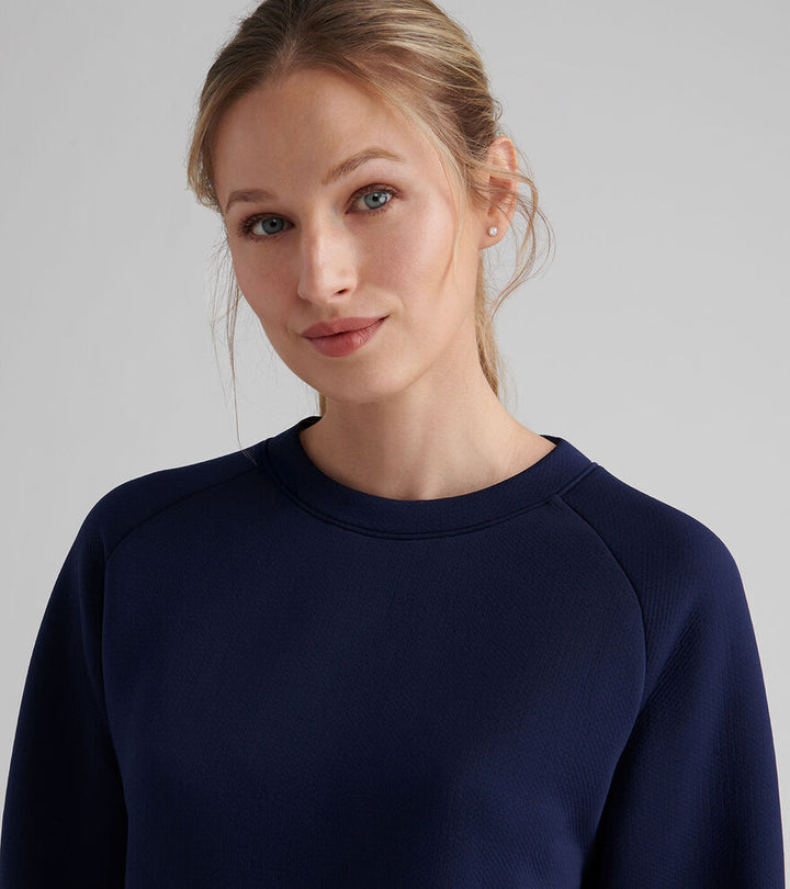 Peter Millar Women's Lumi-Knit Performance Crewneck - NAVY