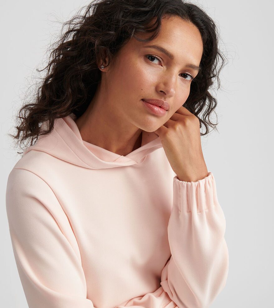 Peter Millar Womens Flora Knit Hoodie - ROSEWATER