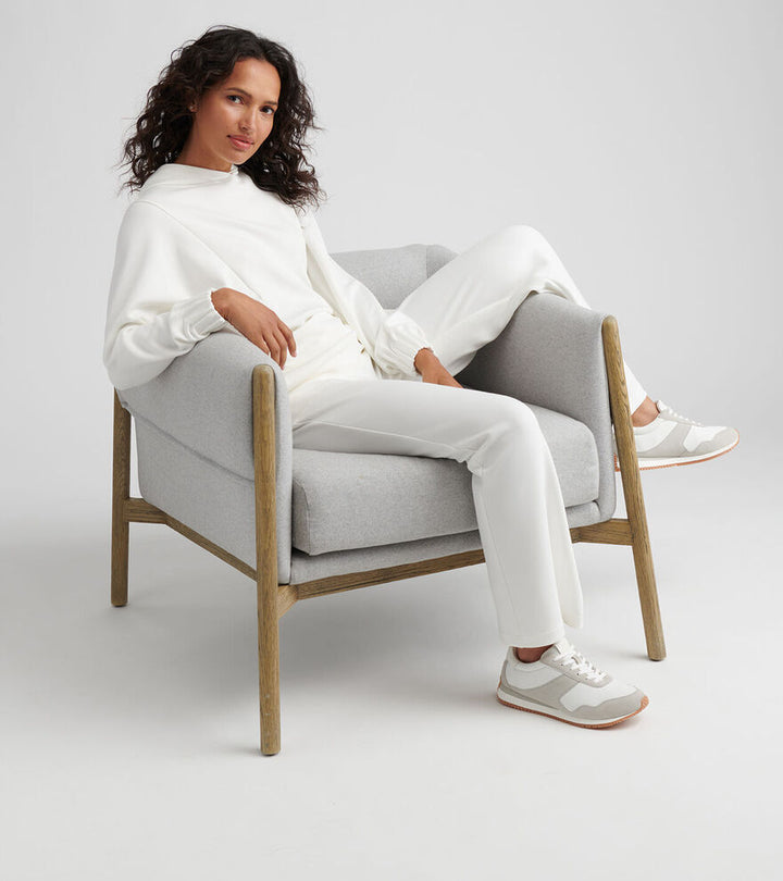 Peter Millar Womens Flora Knit Hoodie - SOFT WHITE