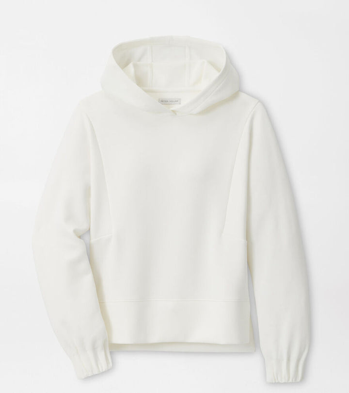 Peter Millar Womens Flora Knit Hoodie - SOFT WHITE