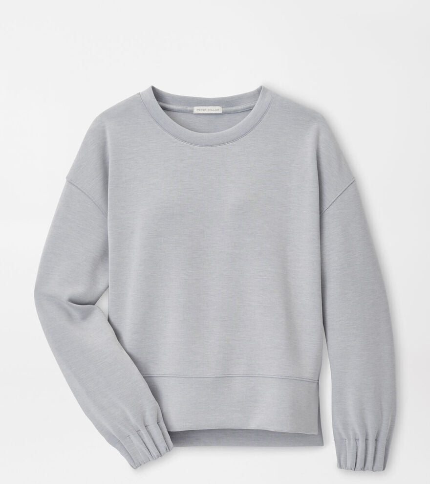 Peter Millar Womens Flora Knit Mélange Crewneck - LIGHT GREY