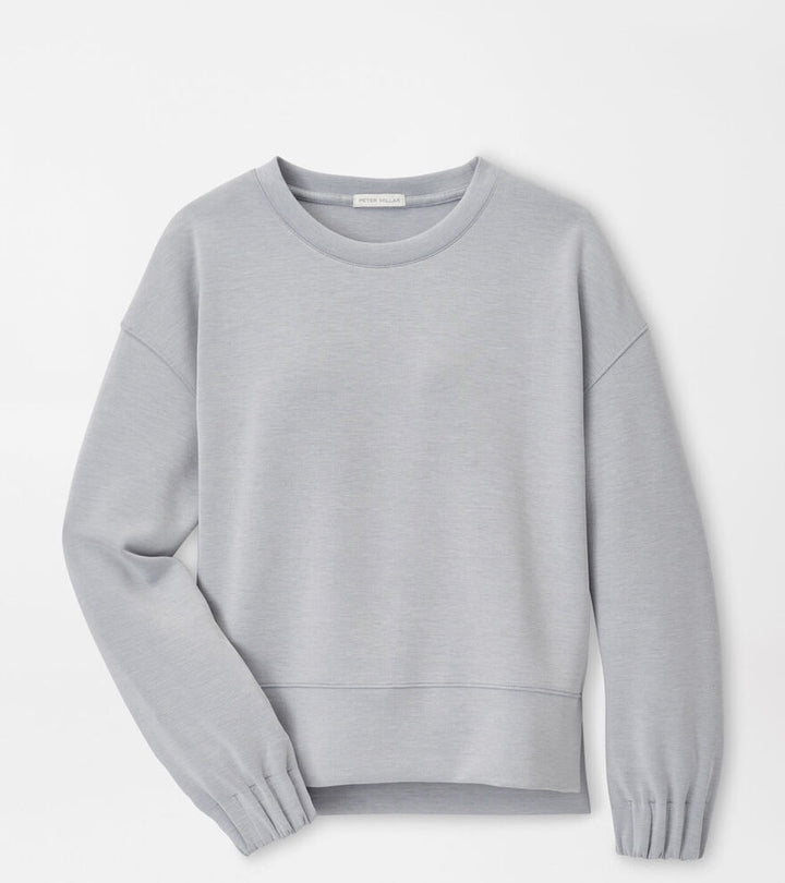 Peter Millar Womens Flora Knit Mélange Crewneck - LIGHT GREY