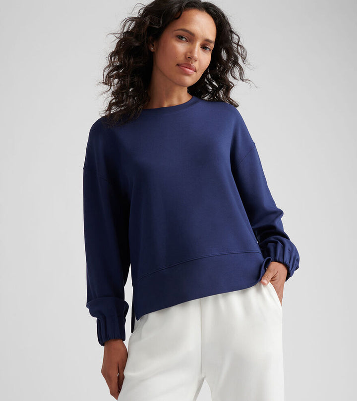 Peter Millar Womens Flora Knit Crewneck - NAVY