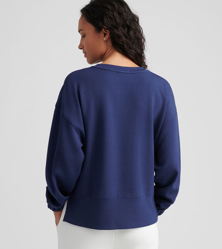 Peter Millar Womens Flora Knit Crewneck - NAVY
