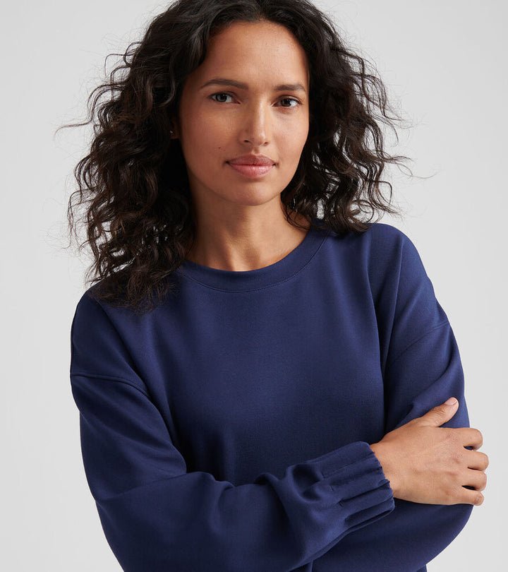 Peter Millar Womens Flora Knit Crewneck - NAVY