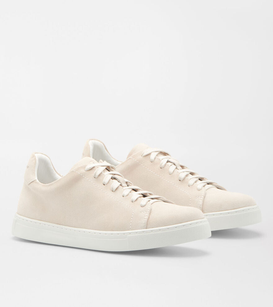 Peter Millar Womens Vantage Lite Suede Sneaker - LATTE