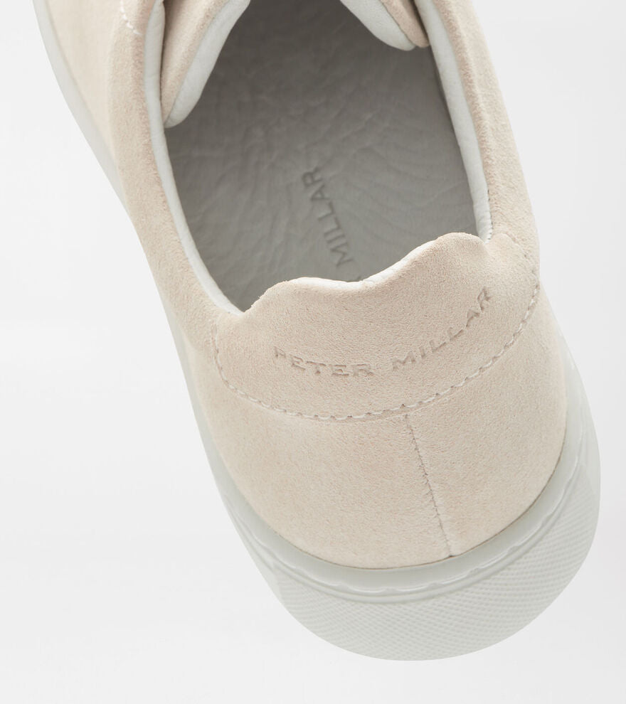 Peter Millar Womens Vantage Lite Suede Sneaker - LATTE