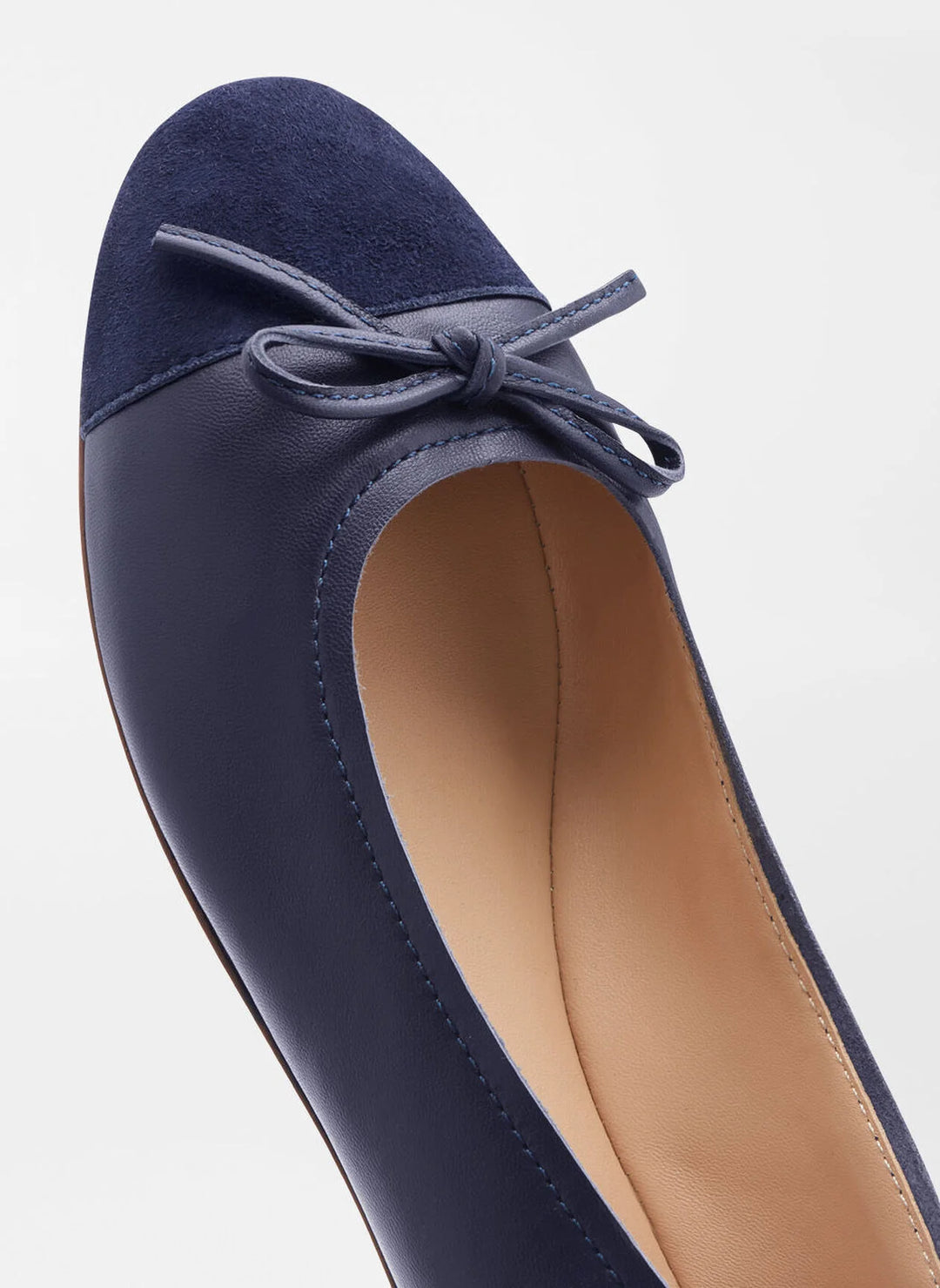 Peter Millar Womens Promenade Ballet Flat - NAVY