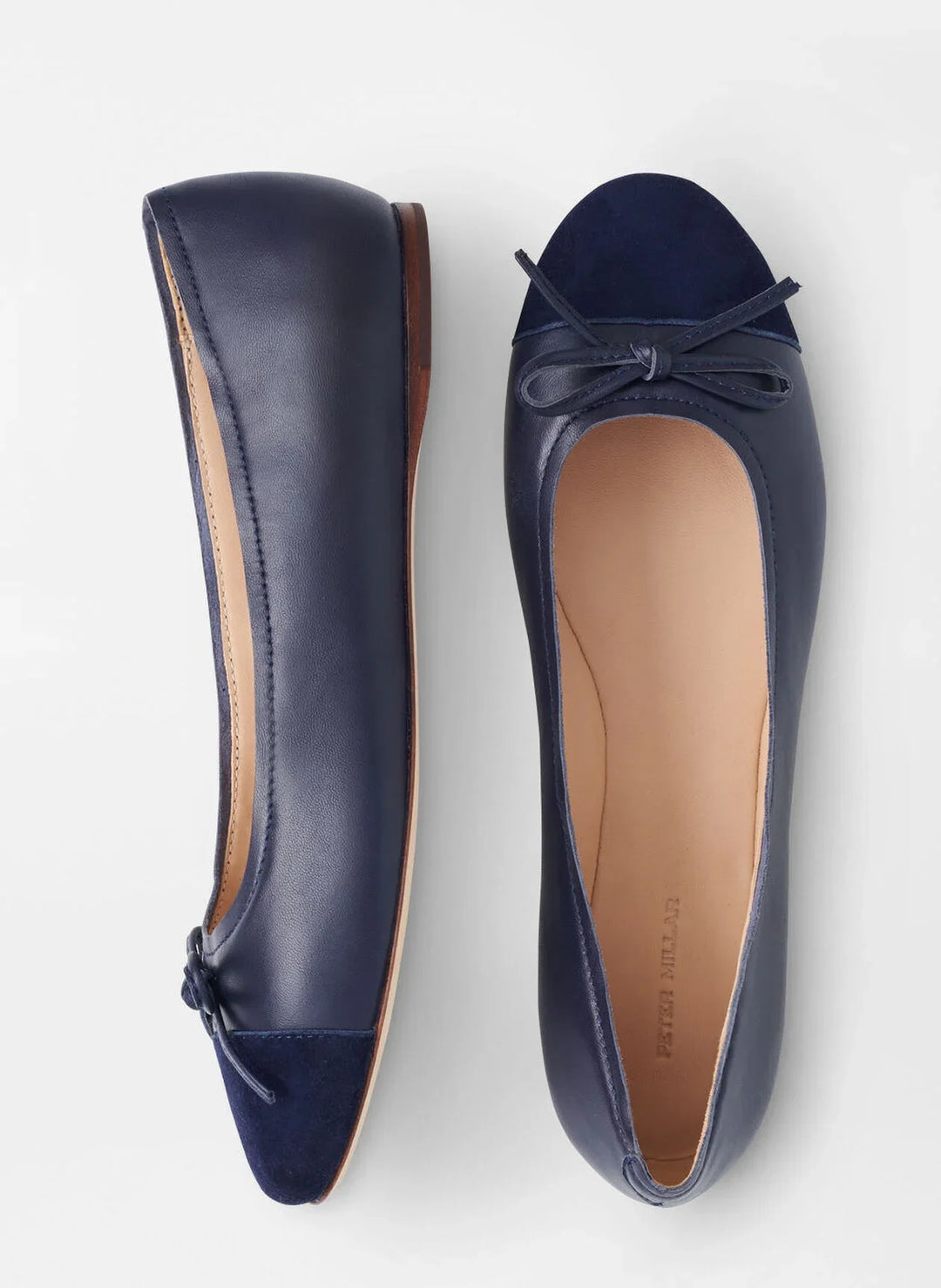 Peter Millar Womens Promenade Ballet Flat - NAVY